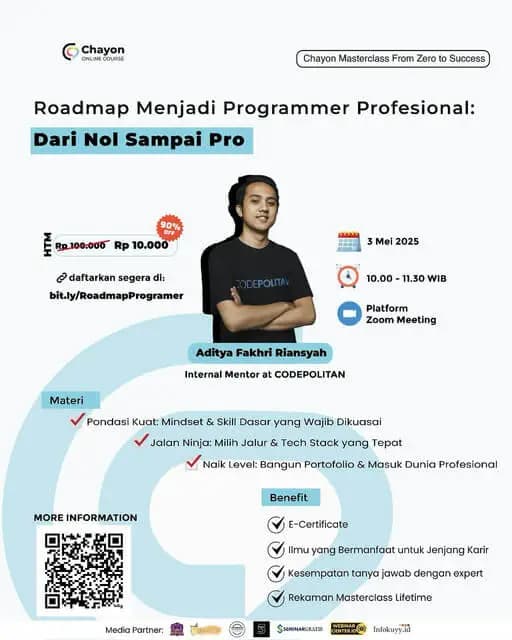 Roadmap Menjadi Programmer Profesional: Dari Nol Sampai Pro