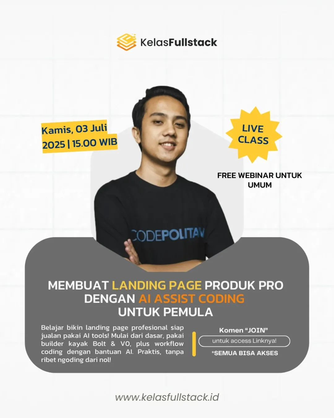Membuat Landing Page Produk Pro dengan AI Assist Coding