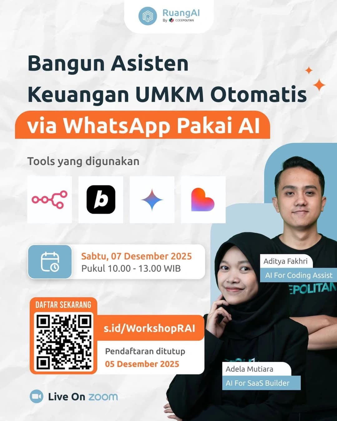 Bangun Asisten Keuangan UMKM Otomatis via WhatsApp Pakai AI